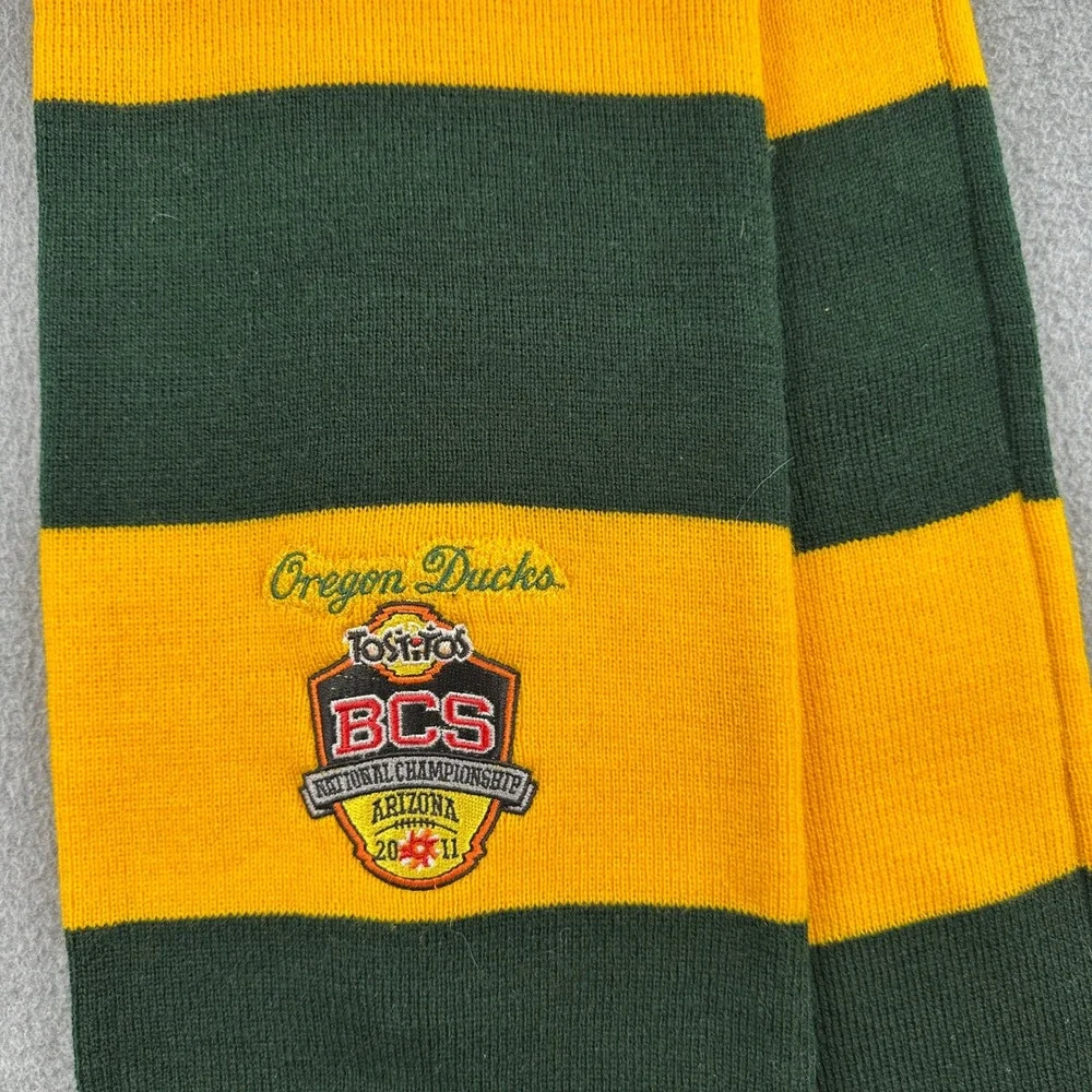 Oregon Ducks BCS National‎ Championship Scarf Green Auburn Tigers Football